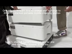 Батарея 19.2kwh заряжателя электрического автомобиля портативной машинки накопления энергии CCS 1 CCS 2