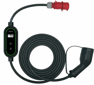 Хорошая цена тип 2 заряжателя 11kW 16A 400V мобильное портативное EV с красными штепсельными вилками CEE онлайн