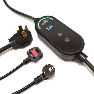 EV Car OEM Type2/Type1/GBT/NACS 3KW/7KW/11KW EV AC портативное зарядное устройство CE сертифицированный TPU материал, IP67 водонепроницаемый