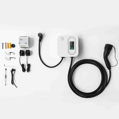 Купить 22 кВт трехфазная быстрая зарядка Smart Home Wallbox сертифицированный CE Настенное зарядное устройство для электромобилей IP65 водонепроницаемая поддержка Подключение RFID / WiFi / Bluetooth Доступно в белом и черном цветах онлайн изготовление