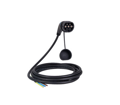 Привязанный зарядный кабель 32A 480V 22kW электротранспорта стандартов IEC 62196 для руководств ev типа 2 зарядной станции поручая