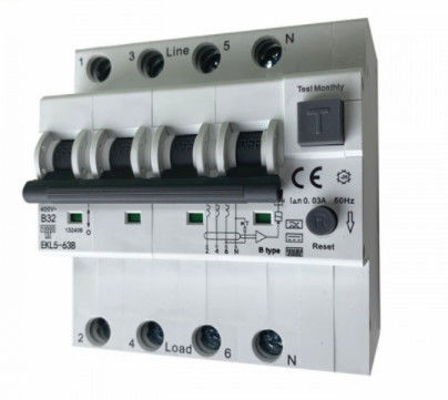 Автомат защити цепи MCB RCCB RCBO IEC 62423 32A RCD с предохранением от перегрузок по току