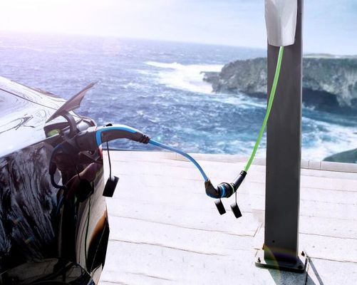 Тип 2 конвертера переходника зарядного кабеля EV EN50620 TPU EV к штепсельной вилке типа 1