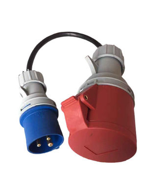 переходник штепсельной вилки Pin 32A 250V 5 к 3 IEC 60309 переходника Pin для красного CEE к голубому CEE
