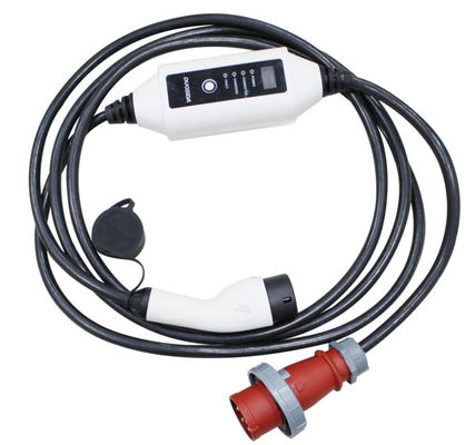 Хорошая цена Участок 3 портативного EV IEC 62196 заряжателя типа 2 22kW настоящий регулируемый онлайн